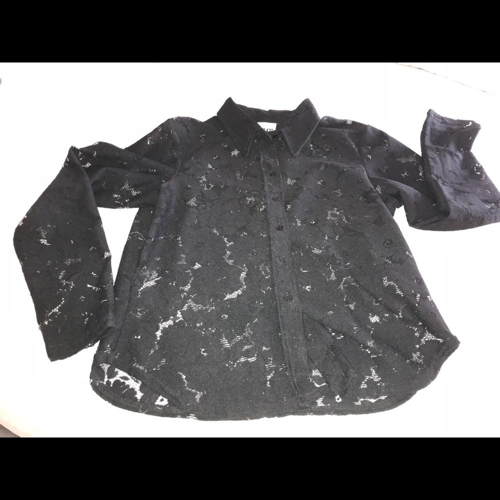Lace button down blouse - Picture 2 of 4